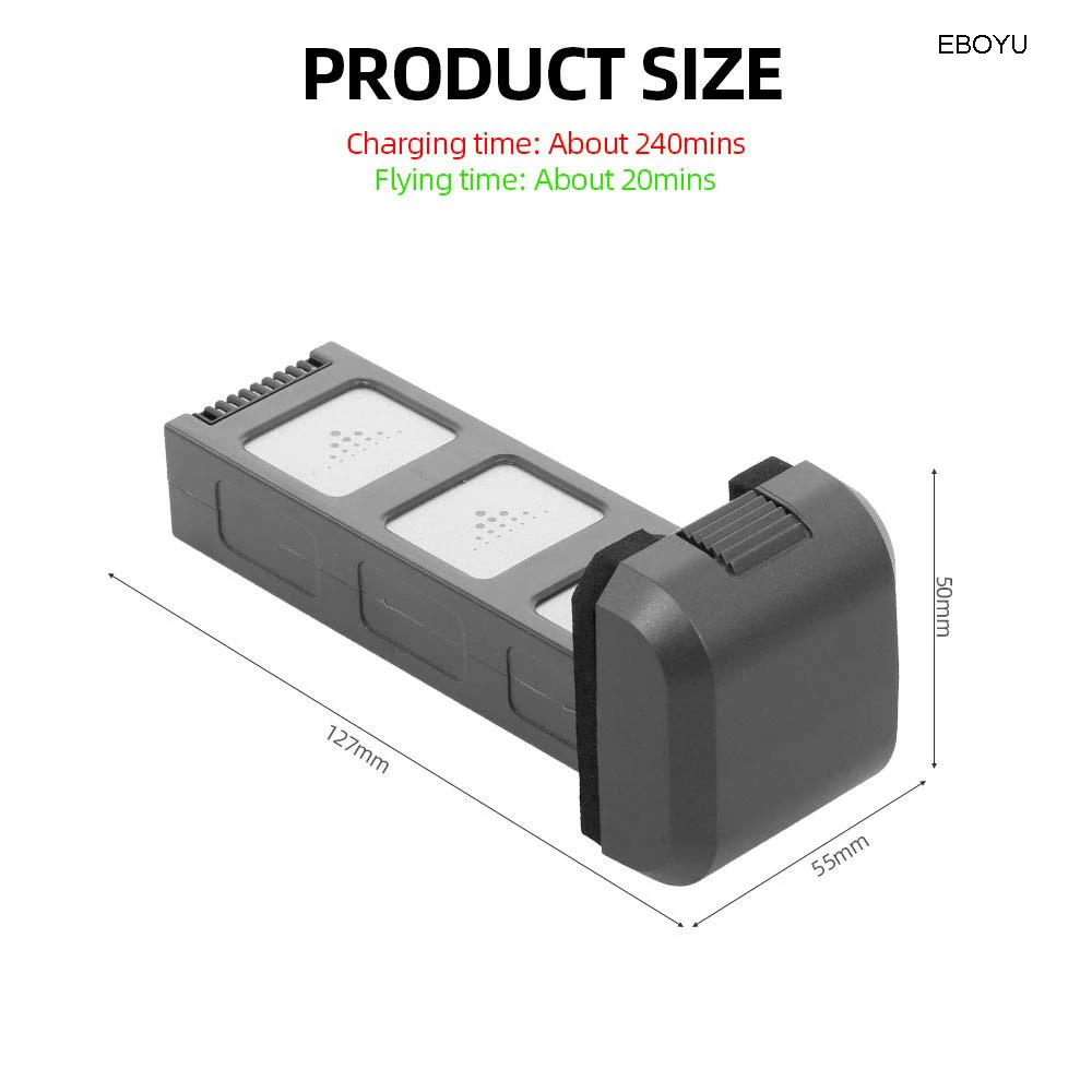 Модульный аккумулятор EBOYU 7 6 В 3400 мАч Lipo для дрона MJX Bugs 4 Вт B4W D88 EX3 JJR/C X11 RC Wi-Fi FPV
