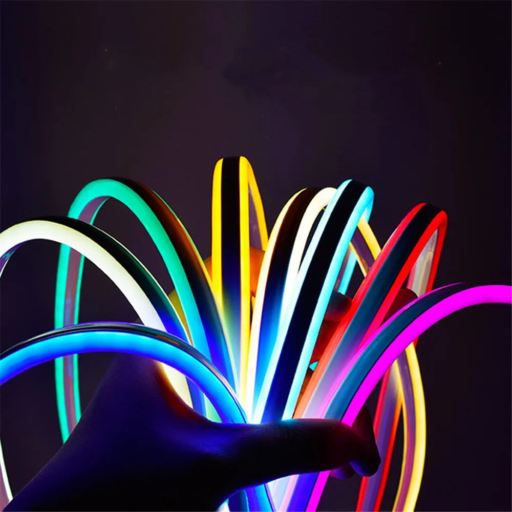 

220V LED Strip Outdoor Waterproof Flexible Neon Light Flex Tape Aquarium Tira Impermeable Christmas Living Room Decoration decor