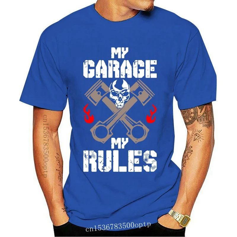

New Men tshirt FUNNY MECHANIC SHIRT MY GARAGE MY RULES! GIFT T Shirt women T-Shirt tees top