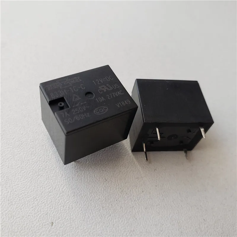 12 шт. реле 833H-1C-C-5V 833h-1c-12v 833H-1C-C-24V 250 В 7A 5 pin Реле В/12 В/24 постоянного тока |