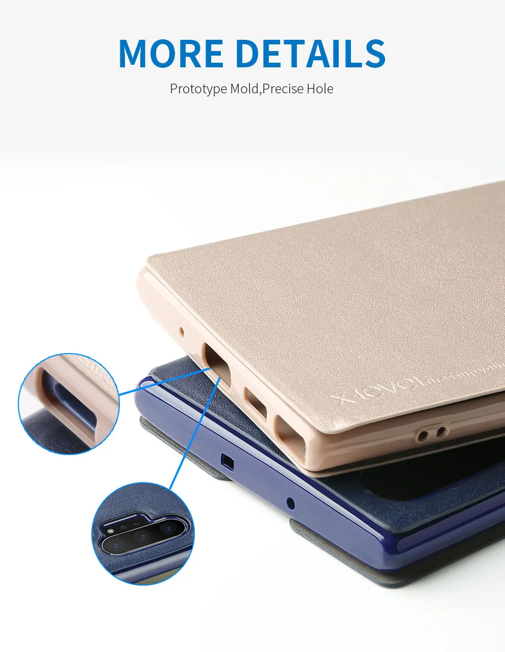X-Level тонкий кожаный Стенд Ультра Тонкий флип чехол роскошный для samsung Galaxy Note 10+ S10