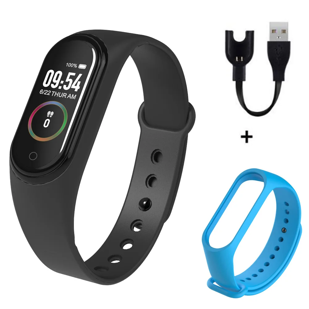 J M4 Smartband фитнес трекер Smartwatch активности браслет Bluetooth водонепроницаемый монитор артериального давления для мужчин и женщин - Цвет: J