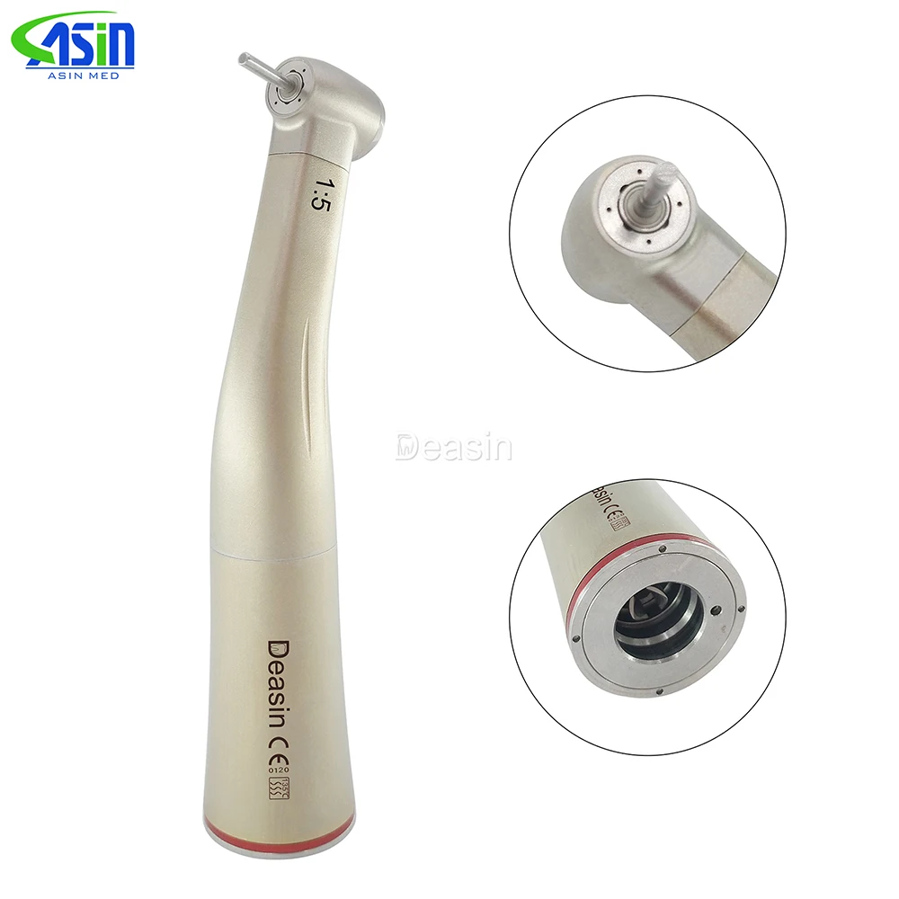 Стоматологический наконечник с углом 1:5 без светодиодного увеличения Красный