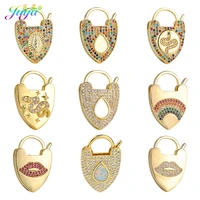 juya diy gold fasteners supplies handmade screw locket pendant clasps accessories for handicraft articles charms jewelry making