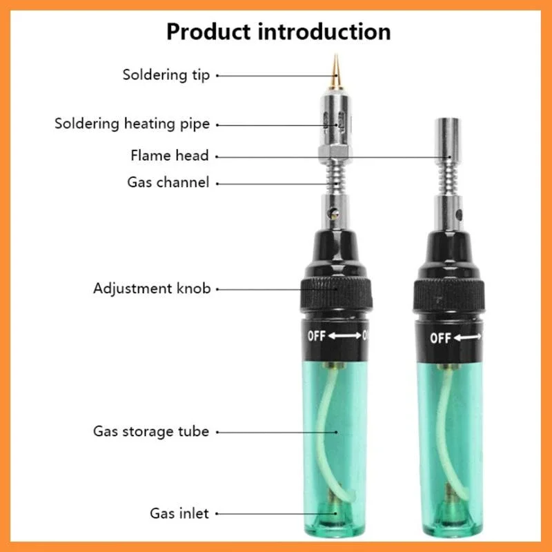 4 In 1 Portable Soldering Iron Kit Welding Irons Pen Burner Blow Torch Gas Cordless Butane Tip | Инструменты