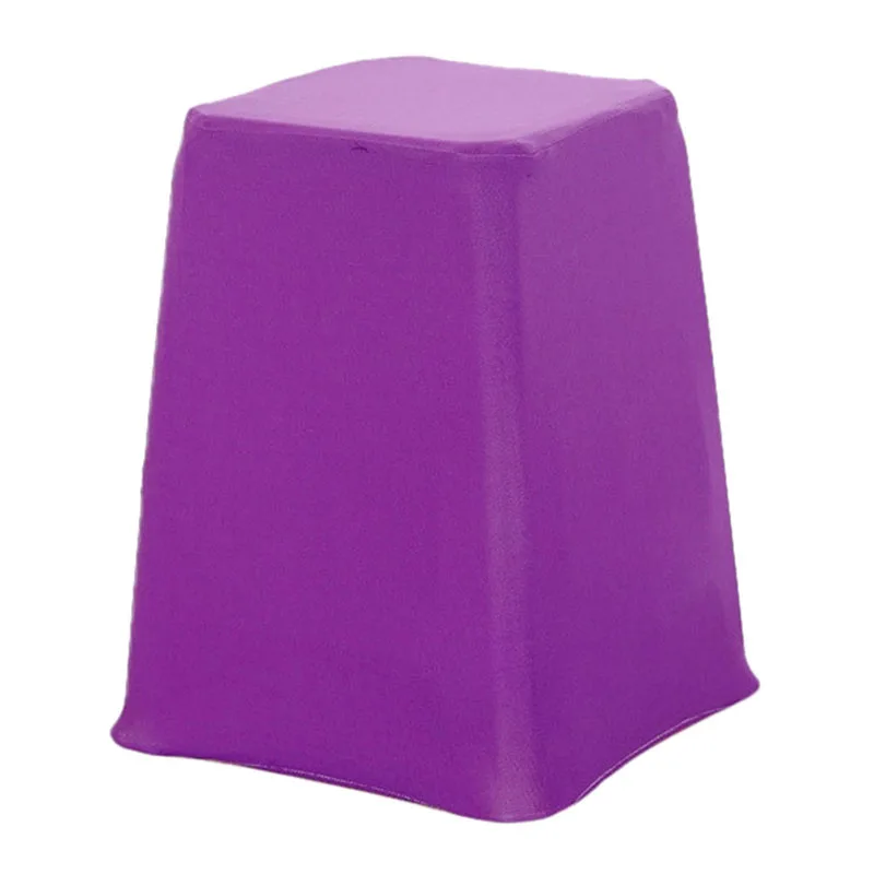 Purple Новые эластичные чехлы на стулья, твердые чехлы на стулья, защита для домашнего стула, европейские чехлы для сидений, домашний текстиль для пластиковых стульев - Цвет: Purple