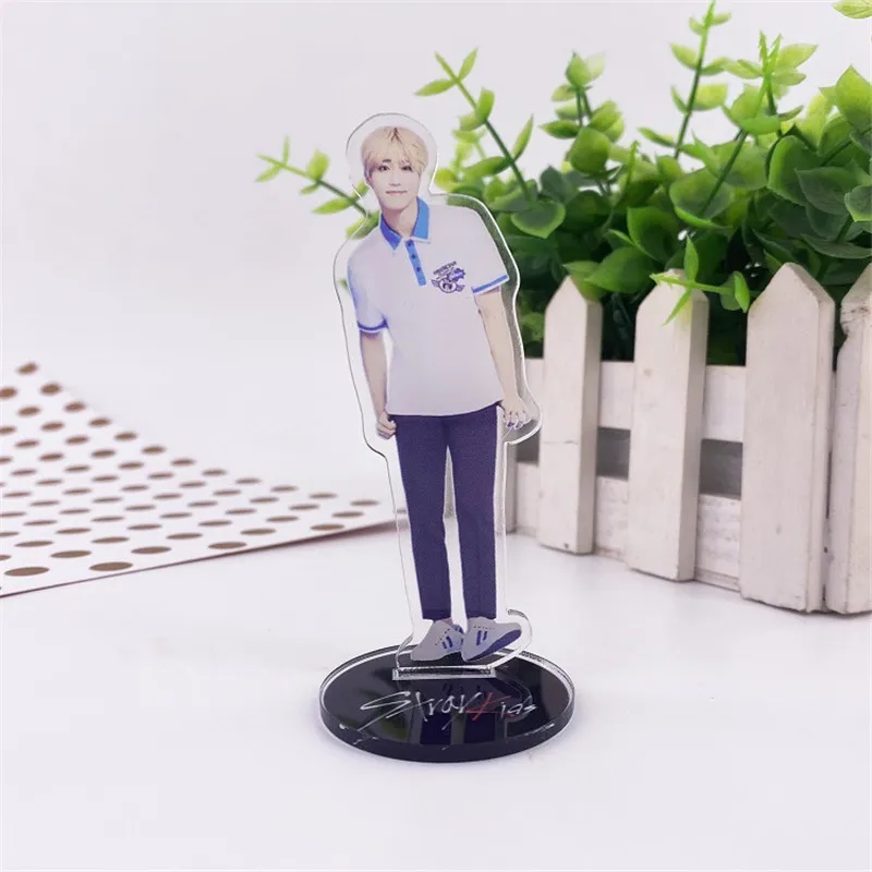 

New Kpop STRAY KIDS Transparent Acrylic Desk Stand Board Decor Concert Fans Gift 10CM Top Quality