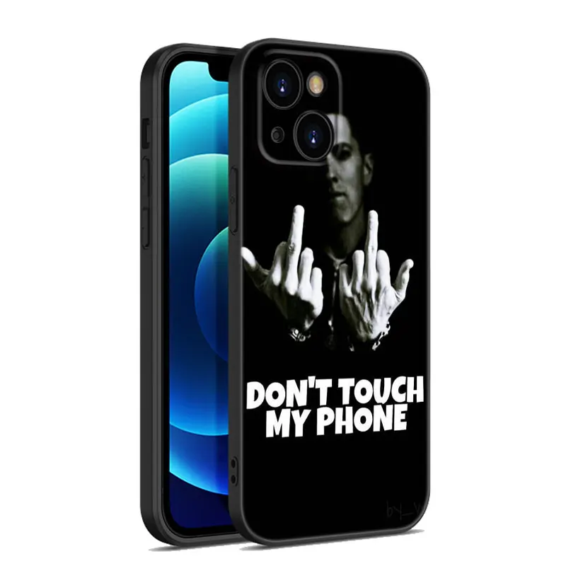 Чехол Rapper Eminem для Apple iPhone 13 12 Mini 11 Pro XS Max XR X 8 7 6S 6 Plus 5S 5 SE 2020 мягкий черный чехол из