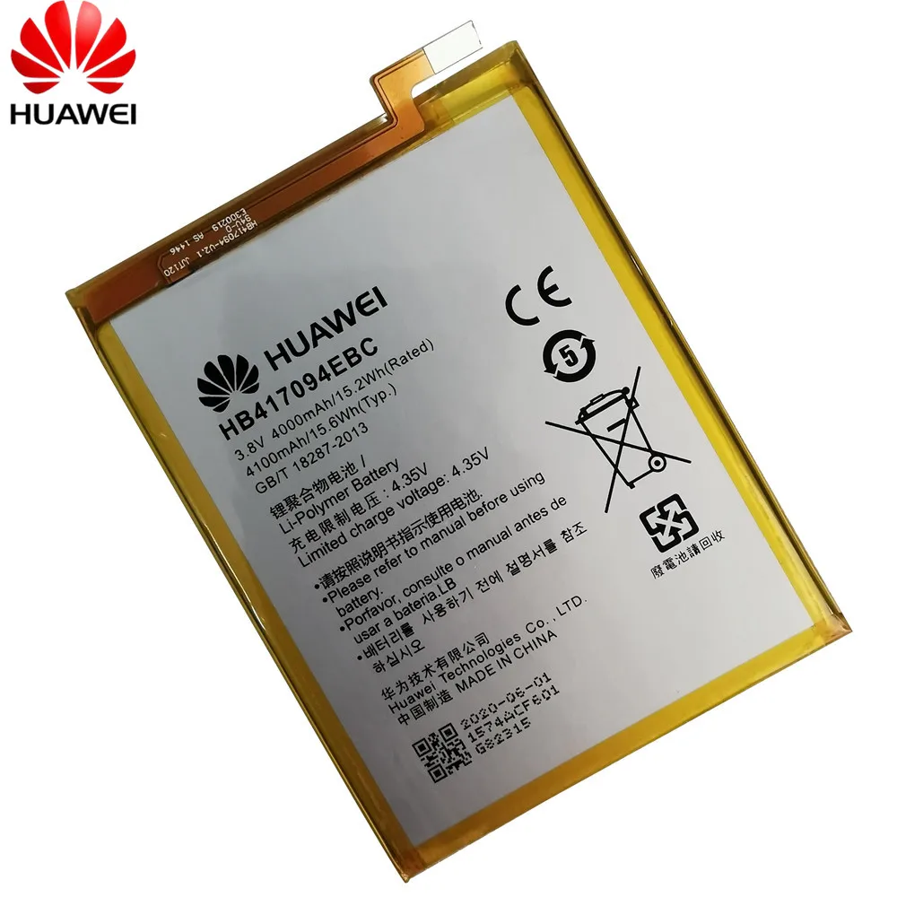 Оригинальный Для Huawei HB417094EBC литий ионный аккумулятор для телефона Ascend Mate 7 MT7 TL00 TL10