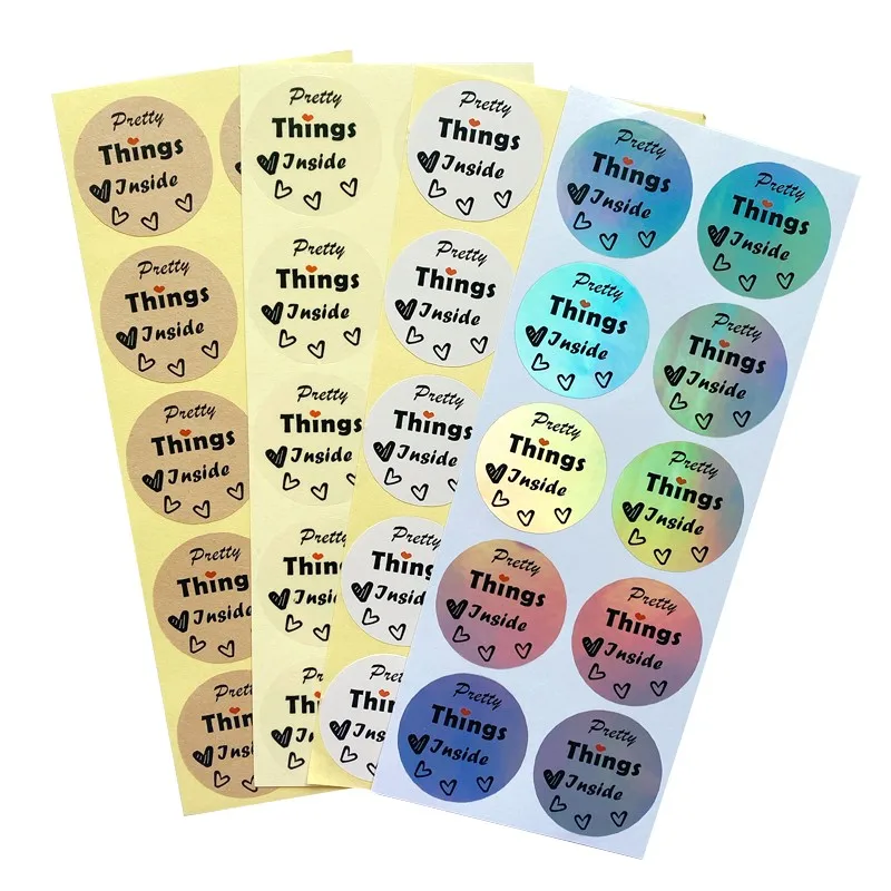 Бесплатная доставка 500 шт./набор привлекательные вещи внутри этикетка наклейки