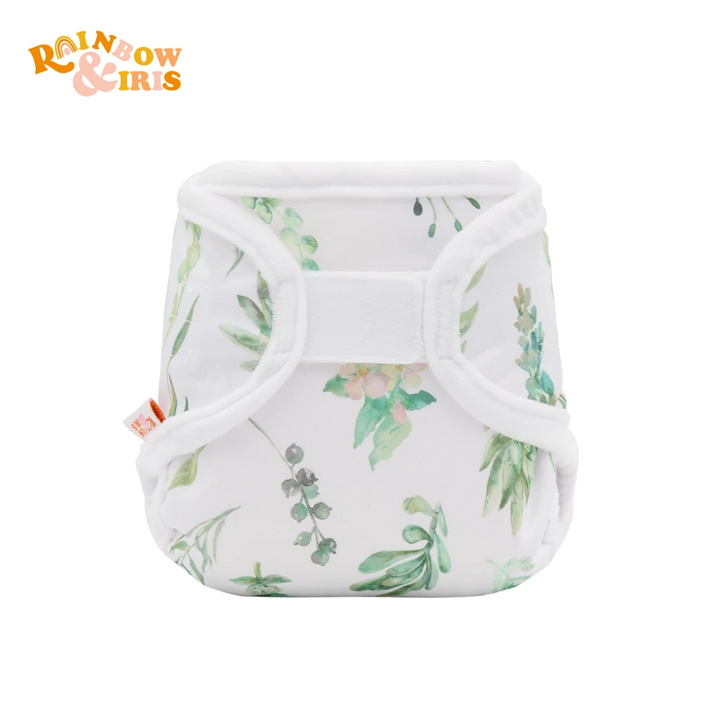 

Rainbo & Iris экологически чистые многоразовые тканевые подгузники, Детские Водонепроницаемые регулируемые Экологичные подгузники