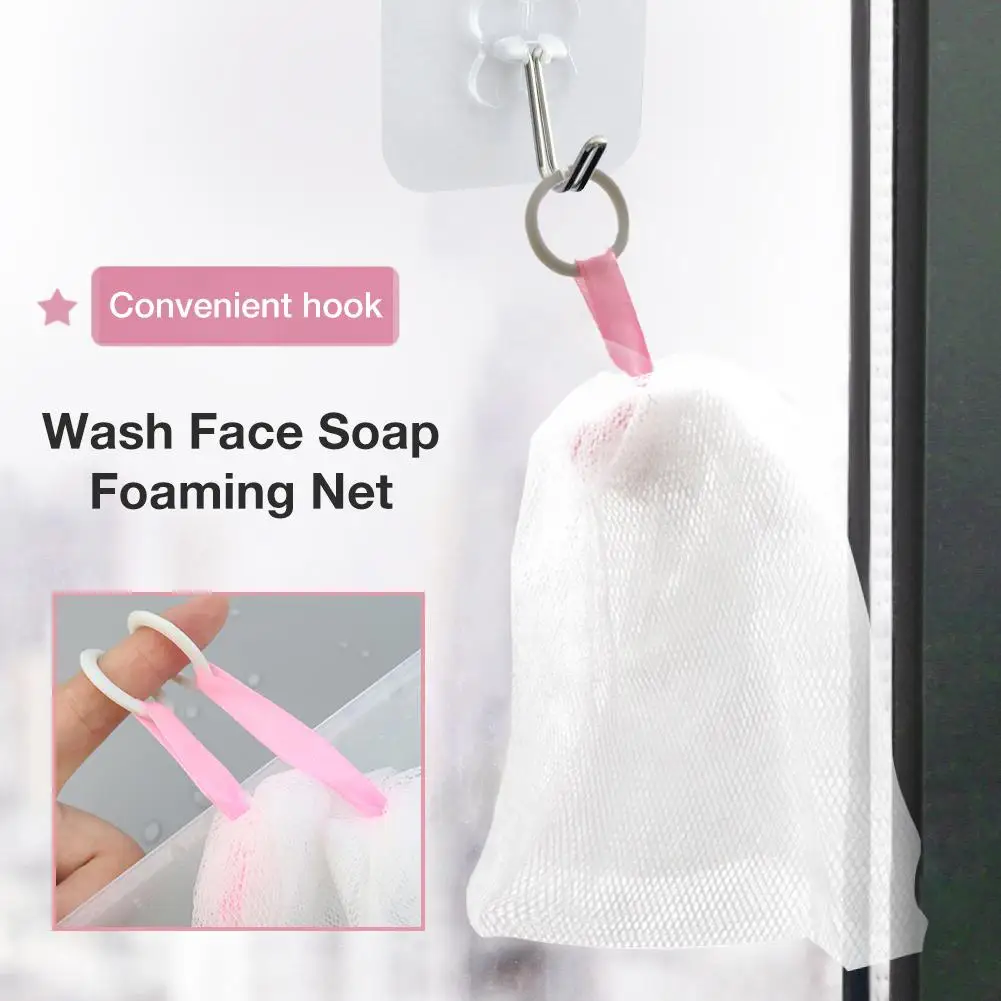 

Пенообразующая сетка для мытья лица, ручной пенообразующий мешок для мытья лица, устройство для создания пузырьков, аксессуары для ванной к...