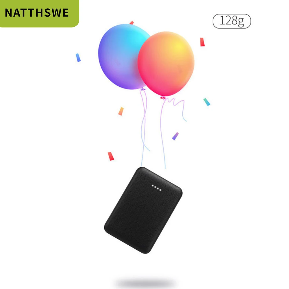 NATTHSWE 20000 мАч двойной USB внешний аккумулятор для мобильного телефона быстрая