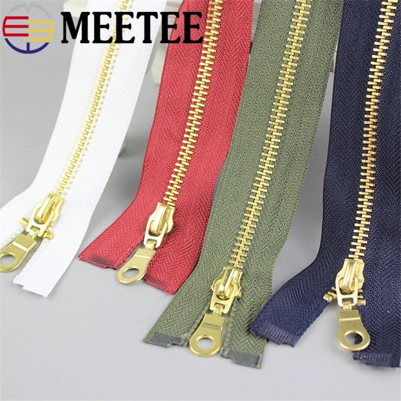 Металлическая молния Meetee 5 #70 см 80 2 шт. с открытым концом сделай сам аксессуары для