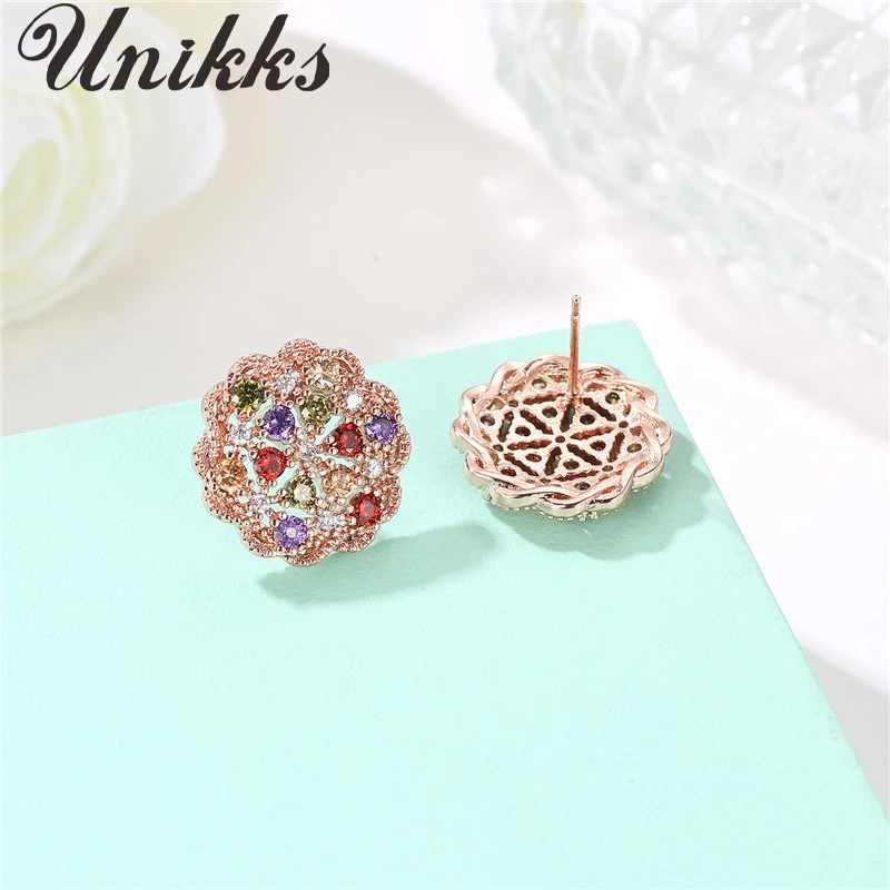 

Inlaid zircon earrings