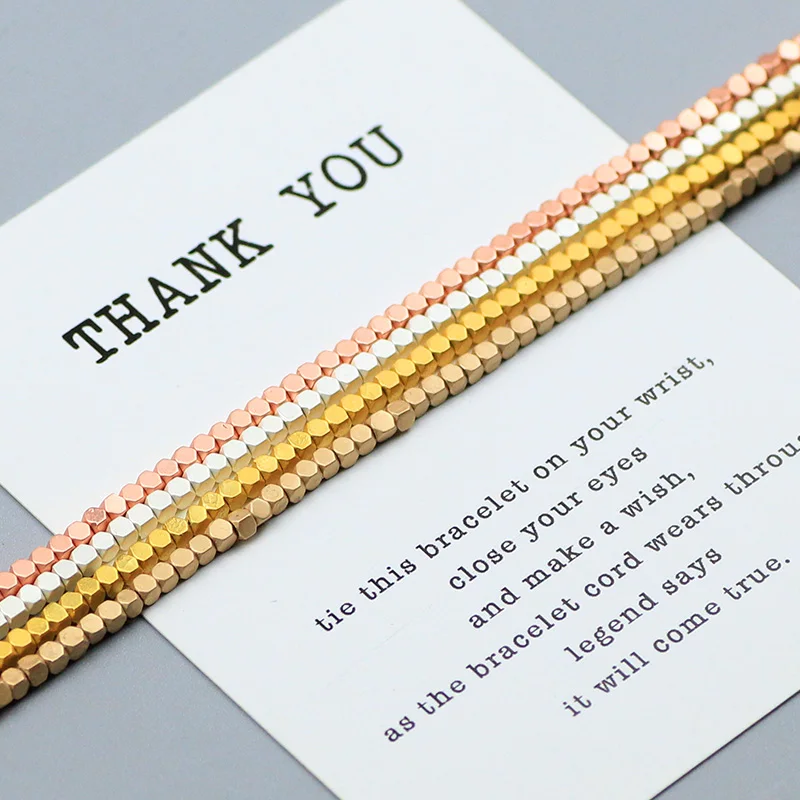 WLYeeS матовые квадратные гематитовые Бусины 2*2 мм натуральный камень разделитель