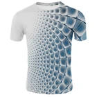 2021; Новинка; Одежда в клетку; Футболка мужская летняя 3D напечатаны случайные 3D свободная футболка Топ XXS-6XL