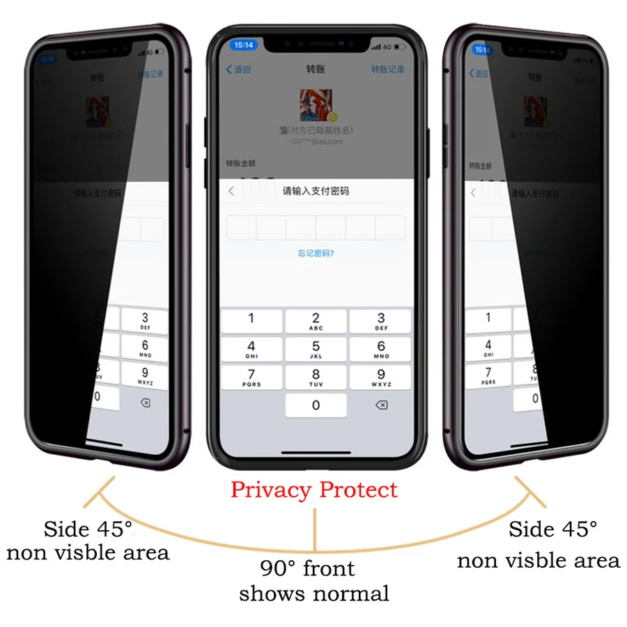 Чехол из закаленного стекла 9H для Iphone 11 Pro Xs Max 7 8 Plus X XR магнитный двухсторонний