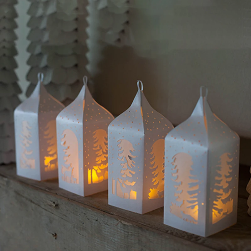 DIY штампы металлические высечки индивидуальность фонарь для украшение альбома