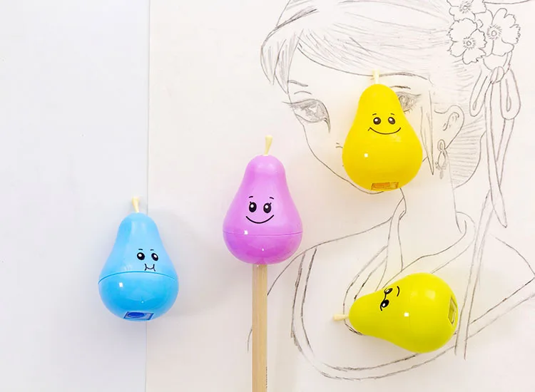 1 шт. Милая kawaii креативная большая груша точилка для карандаша точилка для карандашей студенческие канцелярские принадлежности школьная Sffice поставка