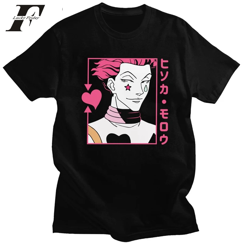 Футболка Hisoka Morow Hunter X Мужская хлопковая с круглым вырезом и коротким рукавом