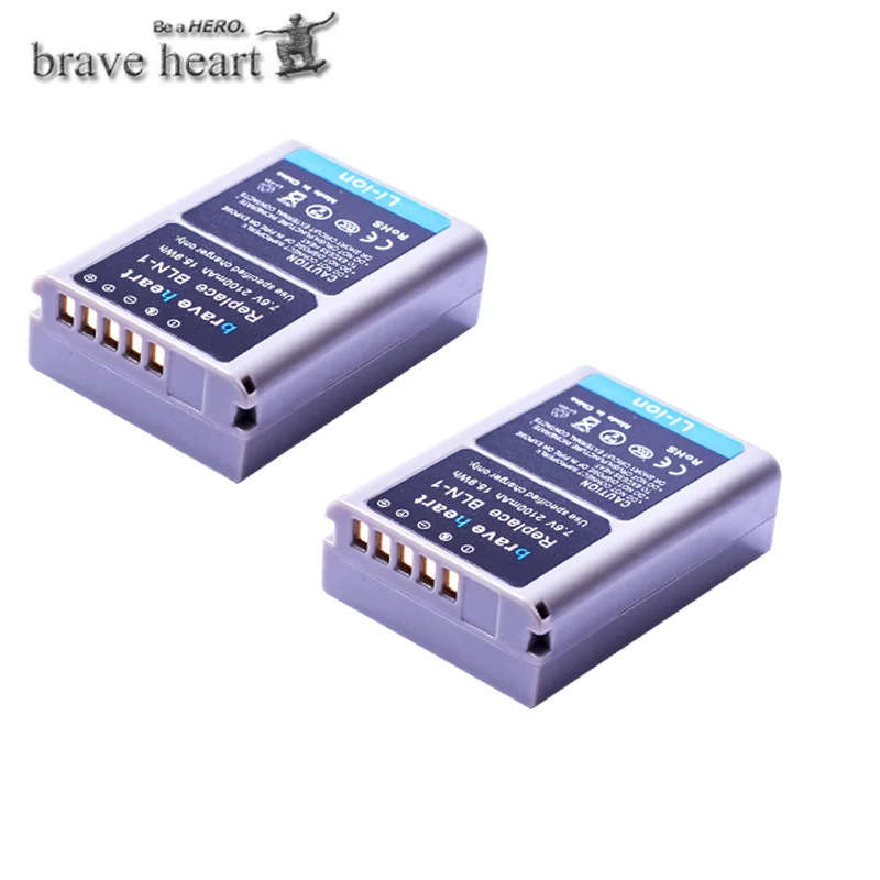 2battery Горячая Распродажа 2100 мА/ч, PS BLN-1 BLN1 PSBLN1 PS-BLN1 Li-Ion Батарея+ ЖК-дисплей двойной Зарядное устройство для цифровой камеры Olympus E-M5 OM-D E-M1 E-P5 Камера L10 - Цвет: 2battery
