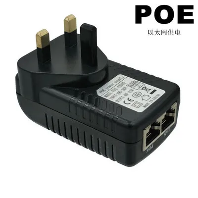 2 шт. CCTV безопасности видеонаблюдения POE мощность 48 В 0.5A 24 Вт настенный разъем