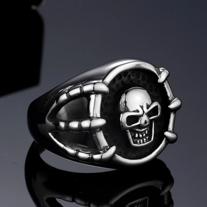 Кольцо из нержавеющей стали стимпанк кольца для мужчин ювелирные изделия
