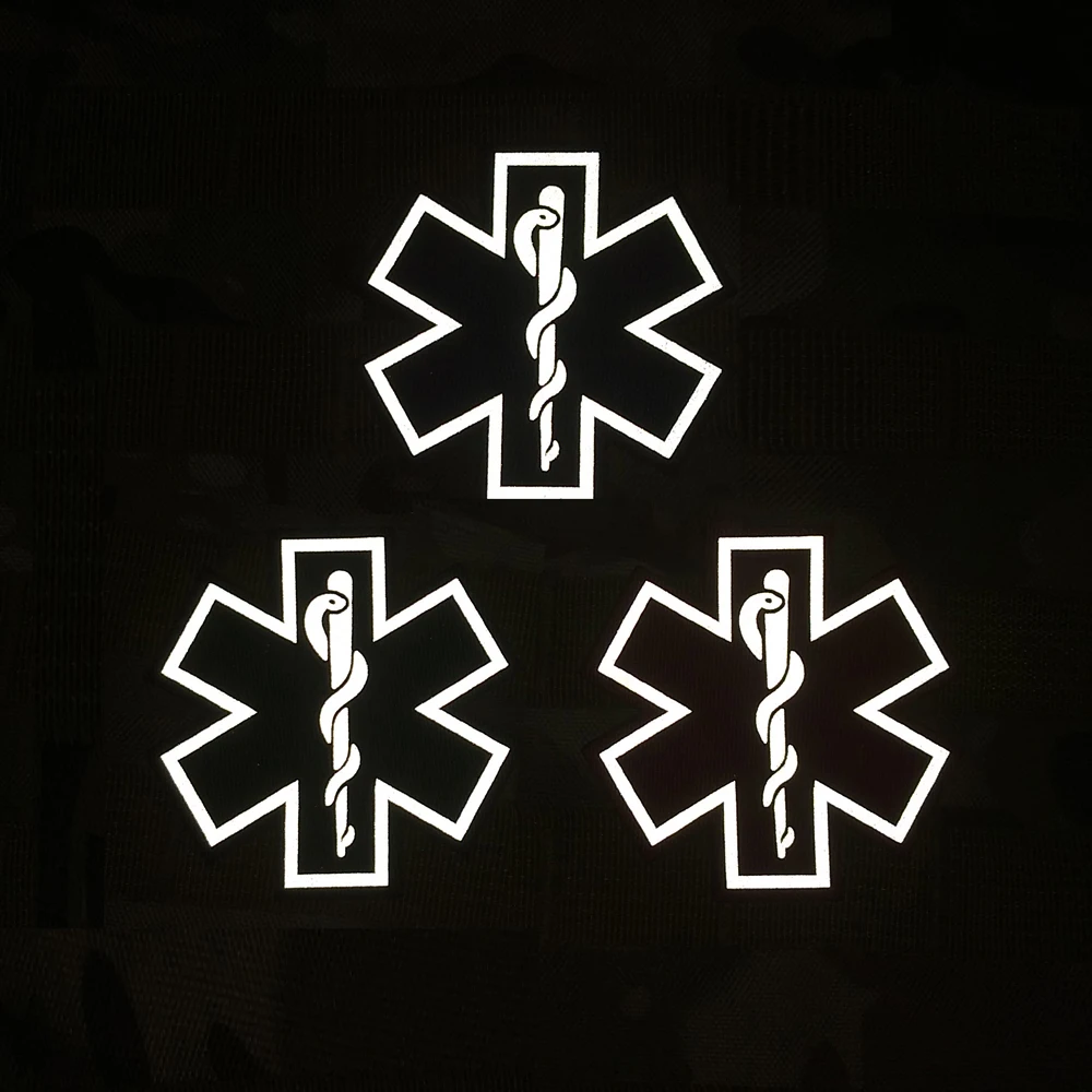 1 шт. 3D нашивка с вышивкой спасательная змея ИК-глава армейская тактика поклонник