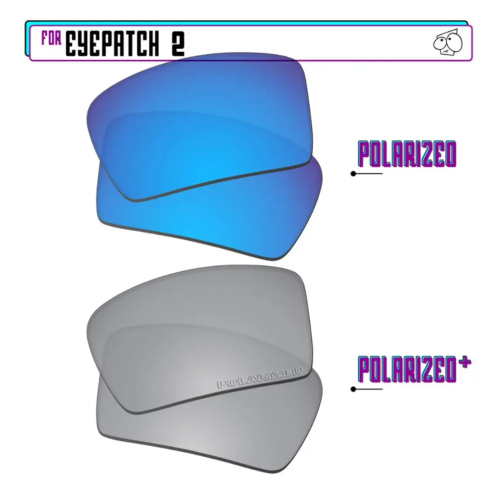 EZReplace Polarized Replacement Lenses for - Oakley Eyepatch 2 Sunglasses - Sir P Plus-BluePPlus