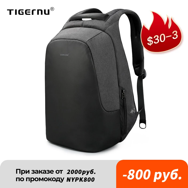  От бренда Tigernu для мужчин и женщин Анти-кражи рюкзак для 15,6 "Сумка для ноутбука повседневные Путешествия брызг рюкзаки школьные сумки д…
