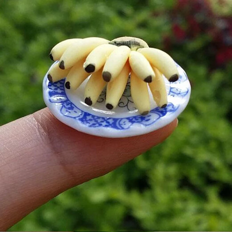 Dollhouse Miniature Food Fruit Banana For 1:12 Bunch of Kitchen Accessories Decor | Игрушки и хобби