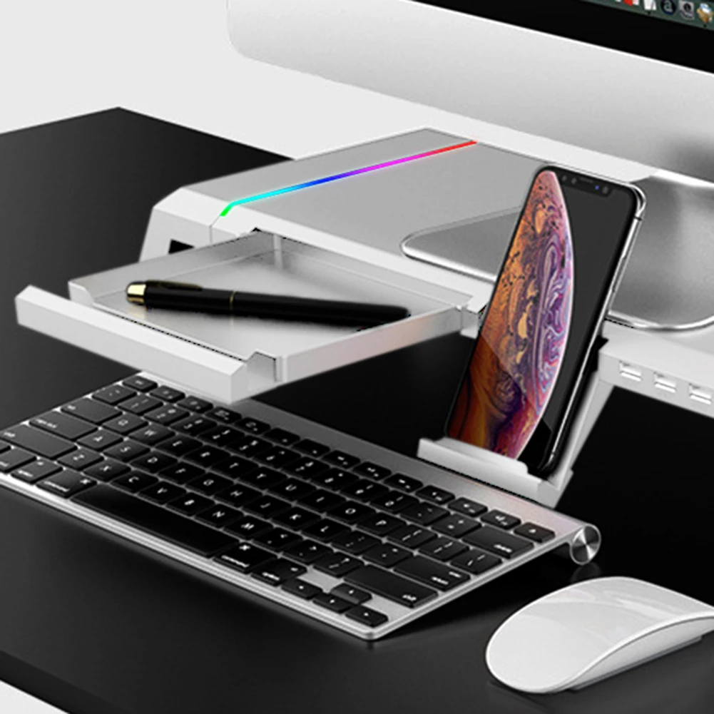 Подставка для монитора настольная 4 USB-порта 2 0 | Компьютеры и офис