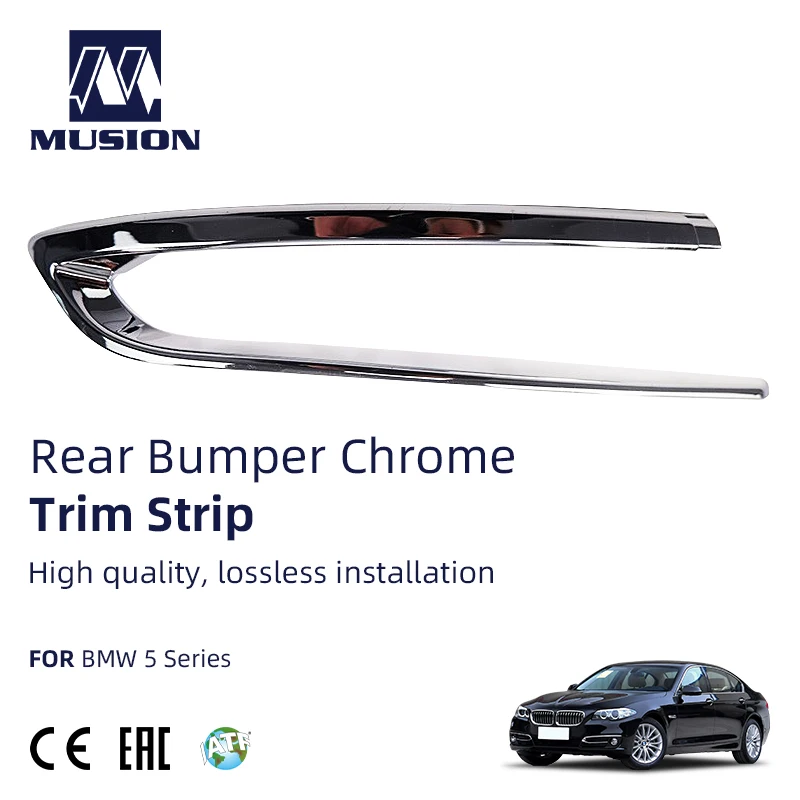 Auto Exterior Accessory F18LCI Car Rear Bumper Chrome Strip Fit For BMW 5 Series From Musion | Автомобили и мотоциклы