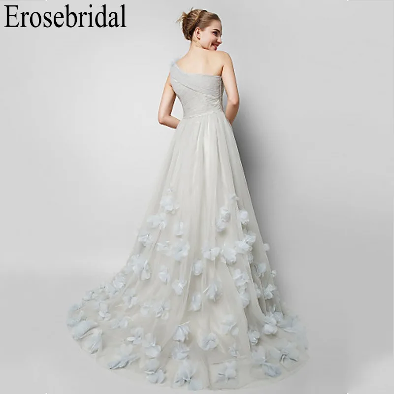 Женское вечернее платье на одно плечо с цветами | Свадьбы и торжества