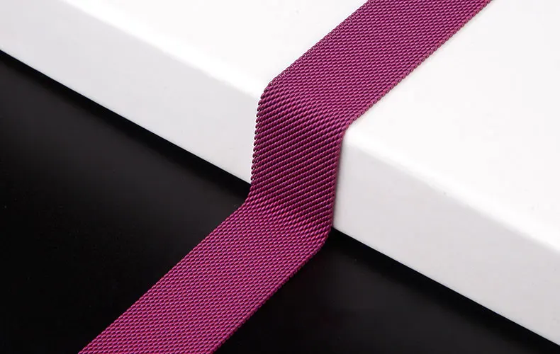 Ремешок для часов, Миланская петля, ремешок для apple watch 5/4/3 apple watch band 44 мм 40 мм, 42 мм, 38 мм, версия наручных часов iwatch из нержавеющей стали тканый магнитный ремешок для часов