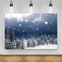 laeacco winter forest swons shiny polka dot children portrait photographic backdrop background for photo studio props photophone