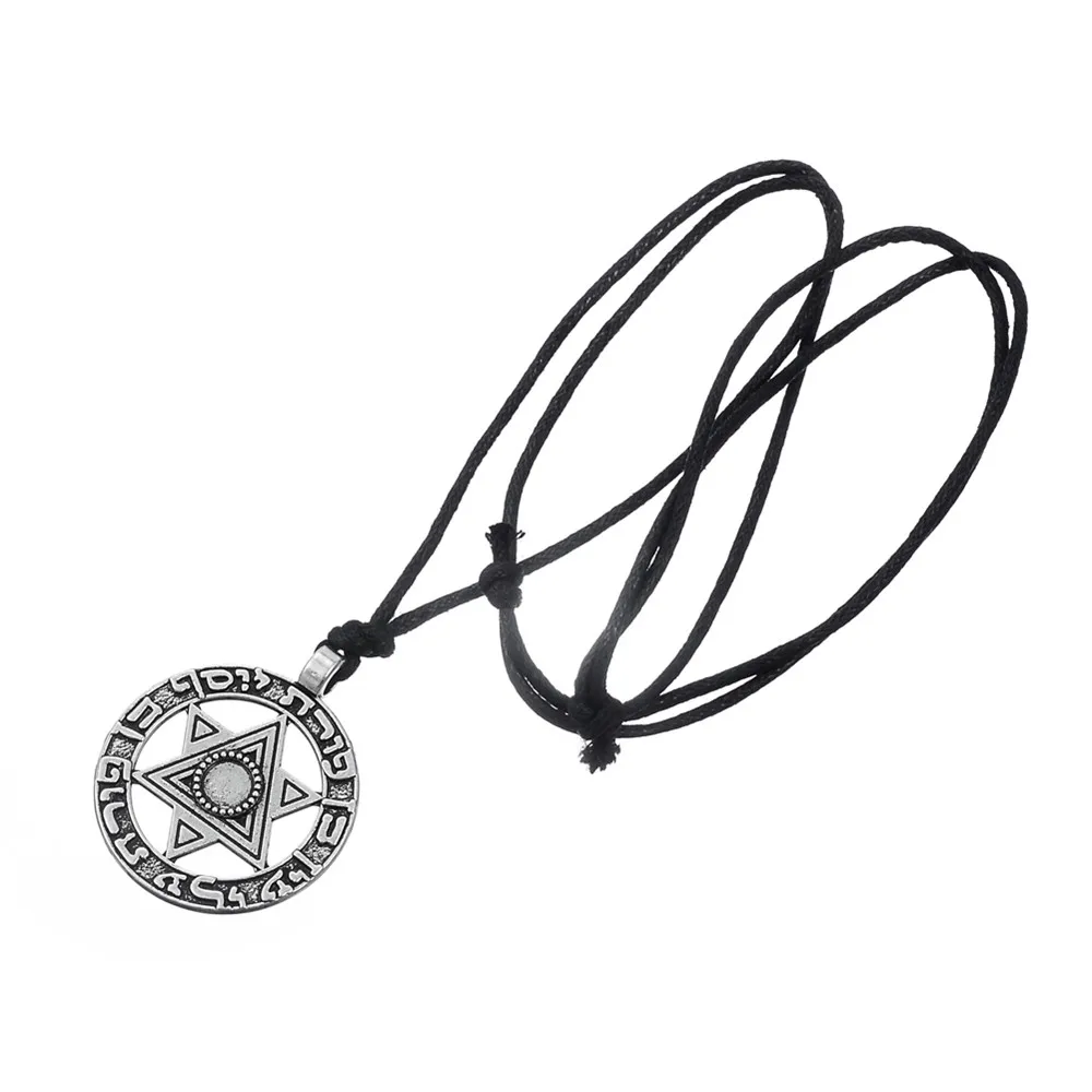 Винтажная круглая амулет подвеска LIKGREAT на иврите ювелирные изделия для мужчин и