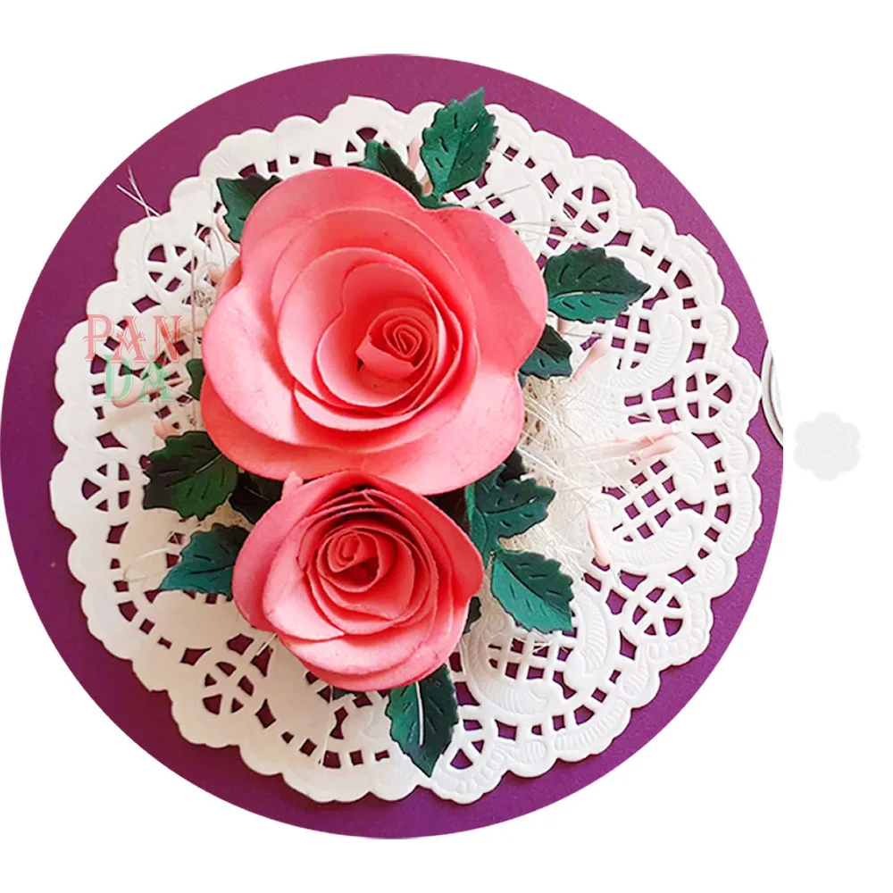 

Spiral Rose Flowers Cut Die Cutting Mold Stencil Scrapbooking Embossing Paper Card Making Craft Knife Blade Punch New 2021