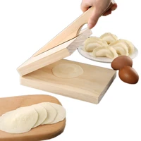 wooden dough pressing tool dumpling wrapper presser dumpling skin mould kitchen cooking gadget baking pastry home tool
