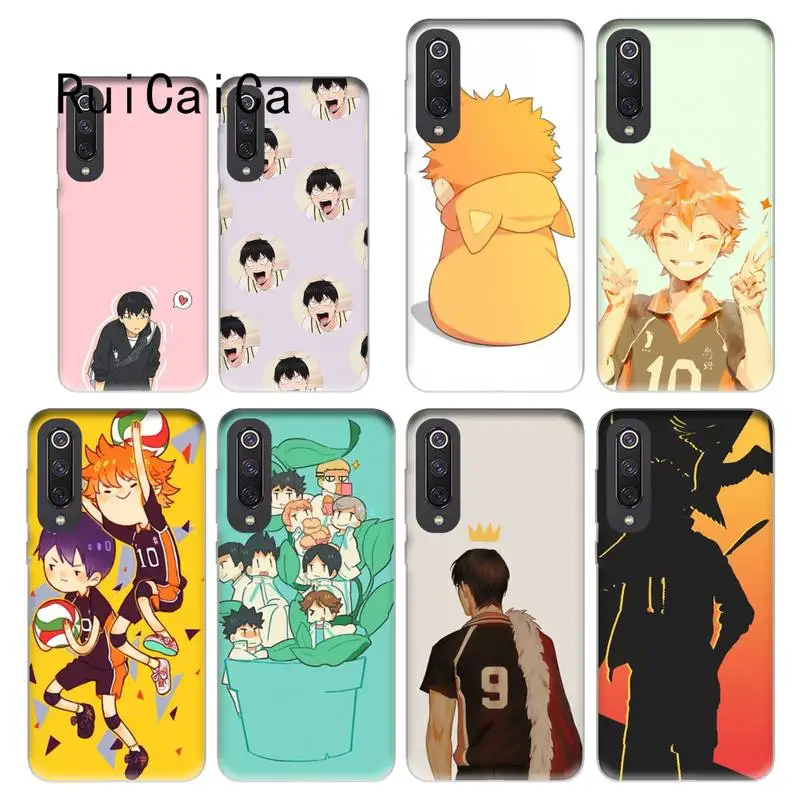 Чехол для телефона RuiCaiCa Haikyuu Hinata Anime Volleyball Redmi note8Pro note5 note7 note 8t 9 note9s note9pro Xiaomi 5 9t
