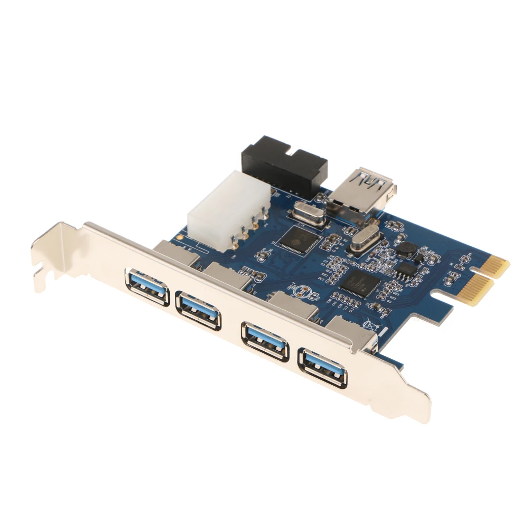 

PCI-E to USB3.0 4 Port PCI Express Card Connector Adapter 5Gbps with 19 pin