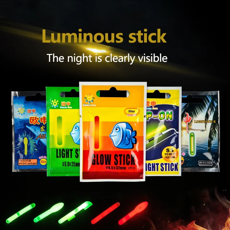 10 пакетов/набор светильник рыболовный флуоресцентный светящийся ночной