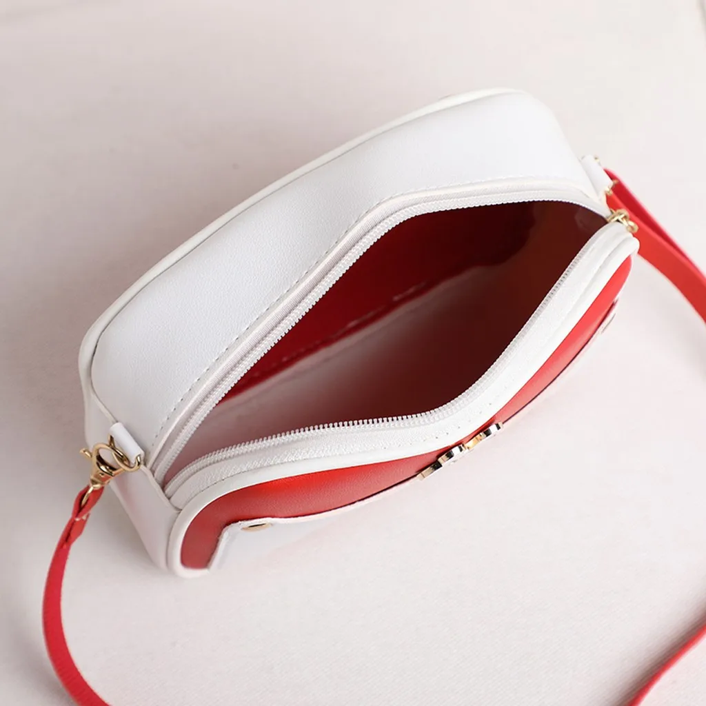 Сумки на плечо Модные Женские однотонные вместительные кожаные сумки через