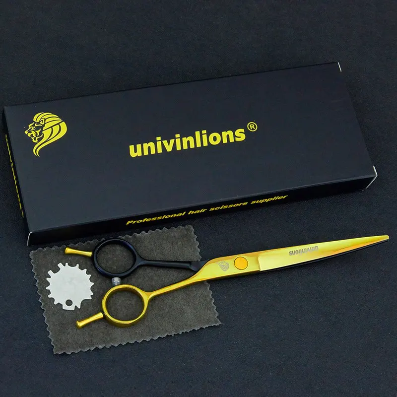 ZJQ-Upward Cutting " univinlions черные Профессиональные ножницы для домашних животных, ножницы для стрижки собак, кошек, tesoura, ножницы для стрижки домашних животных, набор ножниц, Набор японских высококачественных ножниц - Цвет: ZJQ-Upward Cutting