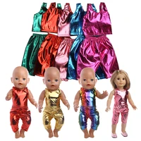 doll leather clothes suitable 18 inch american doll43 cm reborn baby doll girlsour generation girls toychristmas present