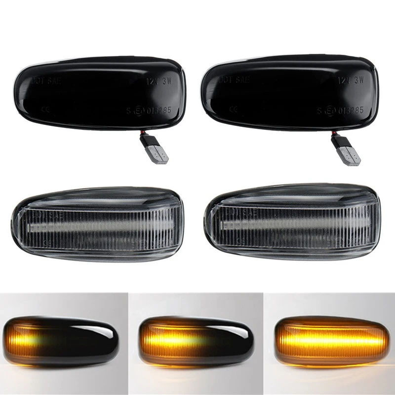 Pair Flowing Led Car Side Marker Turn Signal Light Sequential Blinker Lamp For Mercedes Benz W202 W210 W208 R170 W124 Vito W638