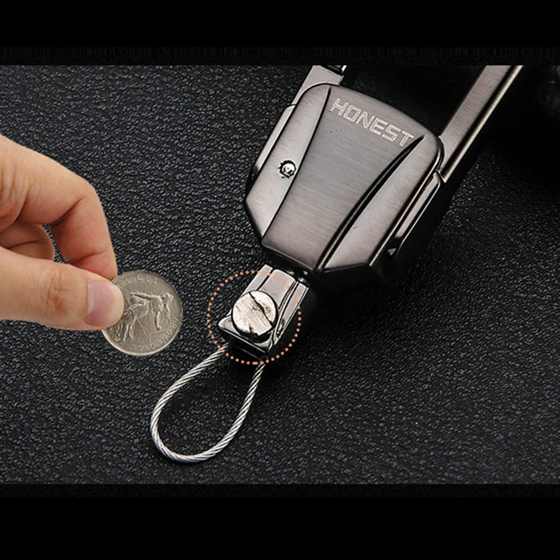 Высококачественный металлический брелок для автомобильных ключей мужской на