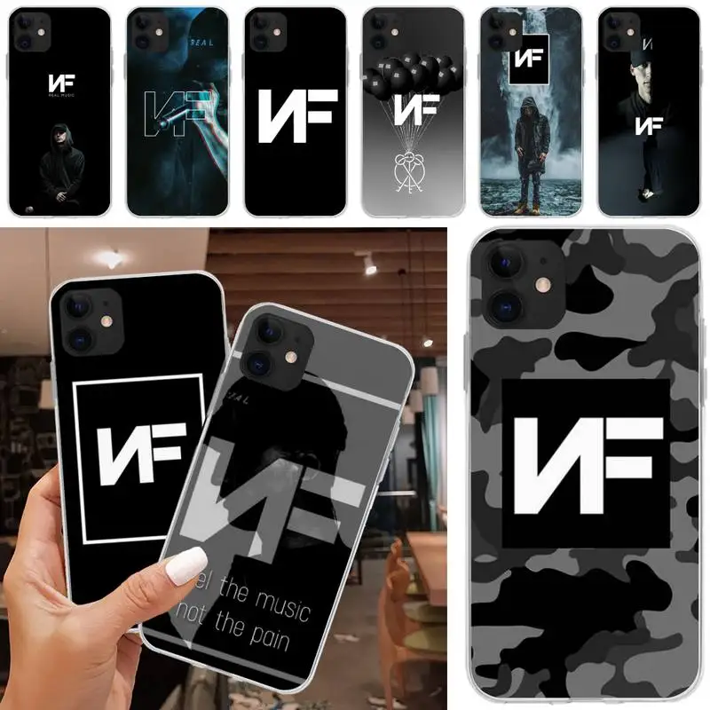 

Raper NF Phone Case Matching Funda Coque Airpods For Iphone XR 11 12 Pro X XS Max 6 7 8 6s Plus SE2020