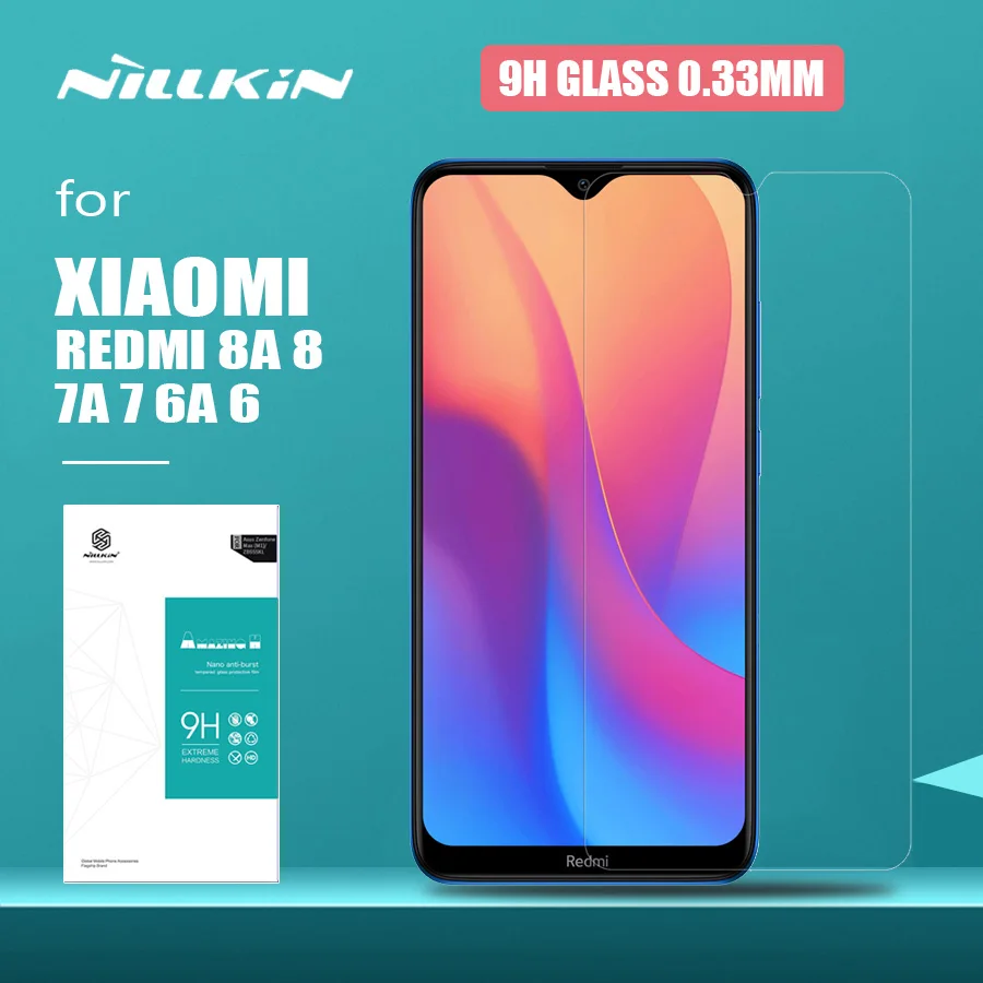 Для Xiaomi Redmi 8 8A 7A 7 6 6A Стекло закаленное стекло Nillkin Экран Защитная крышка для Xiaomi Redmi 8 8A 7A iPhone 7 6 Plus Pro 6A 5 Plus Стекло
